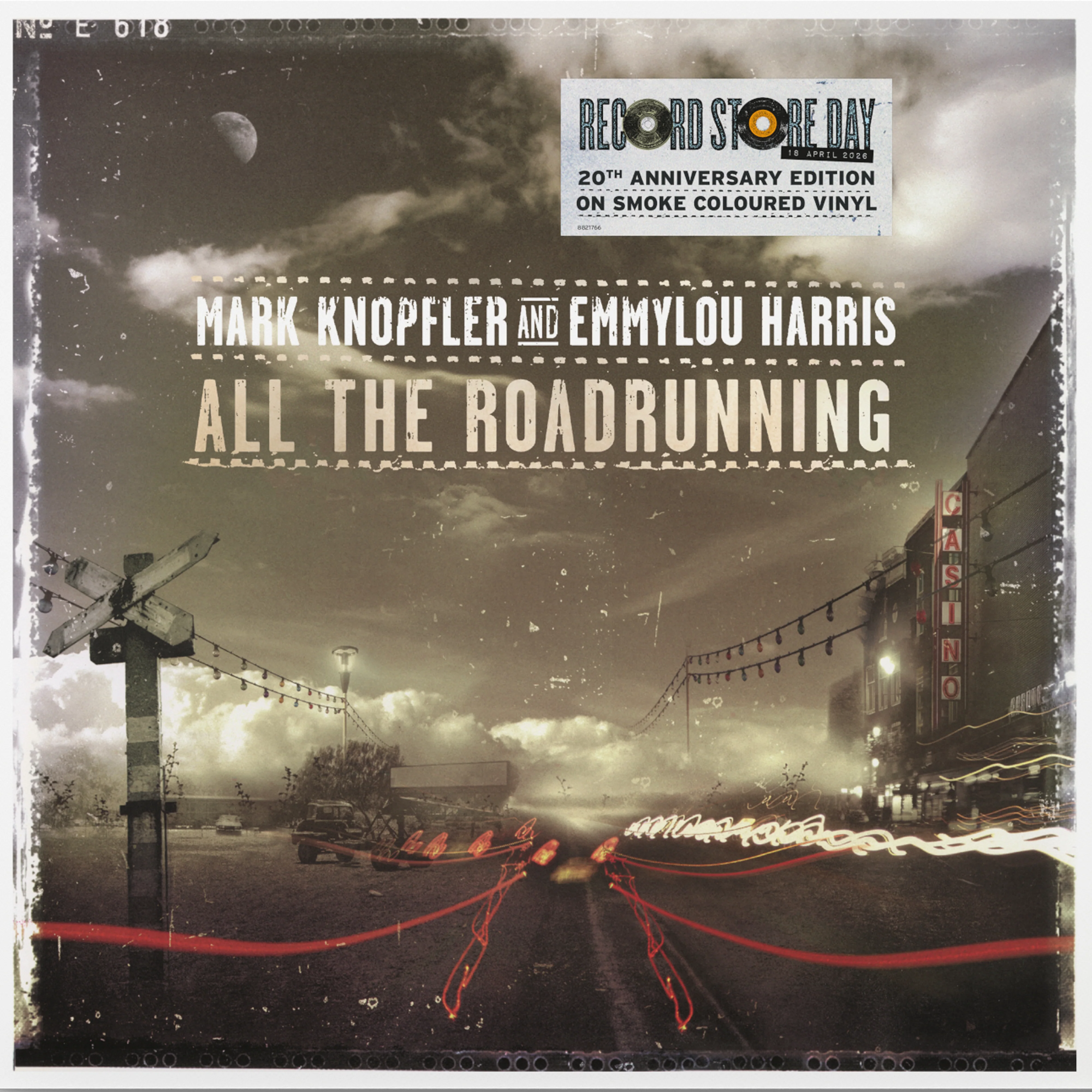Mark Knopfler and Emmylou Harris - All The Roadrunning - 2LP - Smoky Marble Vinyl  [Record Store Day 2026] - Image 2