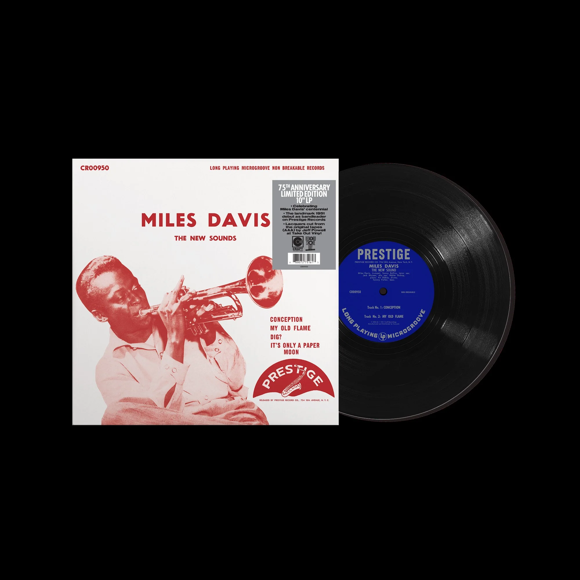 Miles Davis - The New Sounds (Mono 10") - 10" - Limited Edition Black Vinyl  [Record Store Day 2026]