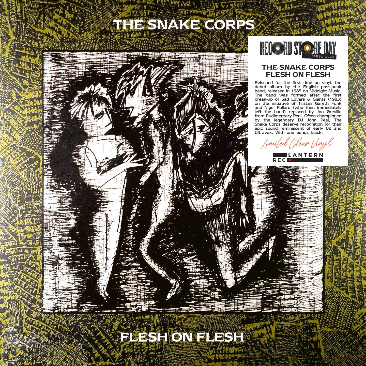 The Snake Corps - Flesh On Flesh - 1LP - Clear Vinyl  [Record Store Day 2026]